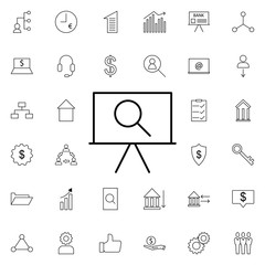 Search icon. Universal set of business for website design and development, app development