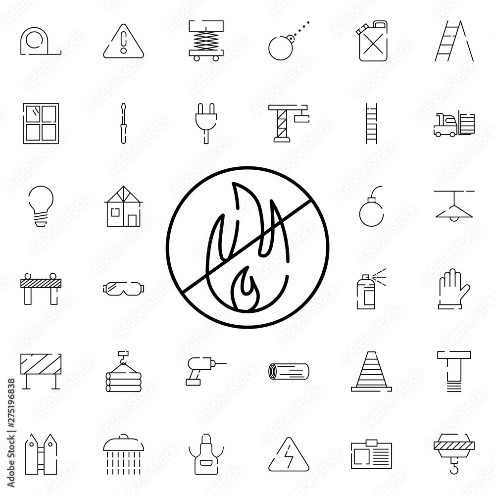 Poster sign explosive icon. universal set of construction for website design and development, app developme