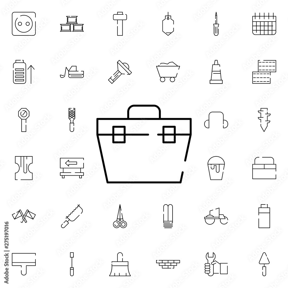 Poster toolbox icon. universal set of construction for website design and development, app development