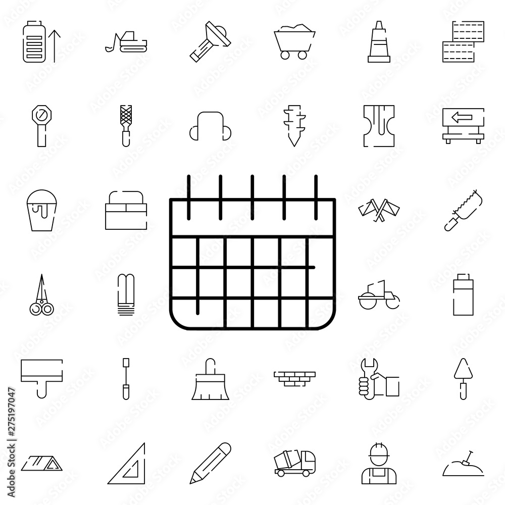 Poster flathead screwdriver icon. universal set of construction for website design and development, app dev