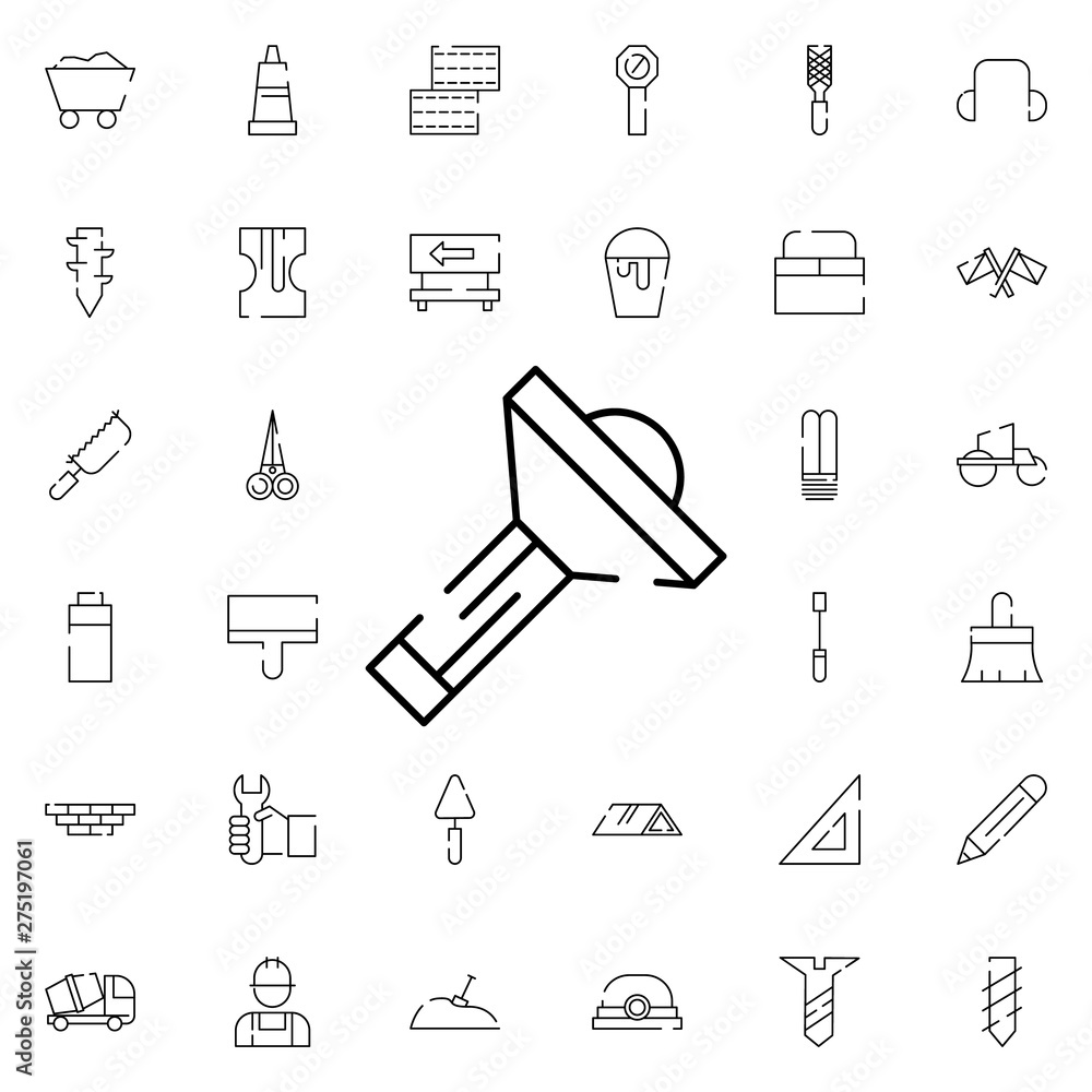 Poster bright lantern icon. universal set of construction for website design and development, app developme