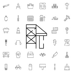 scaffolding icon. Universal set of construction for website design and development, app development