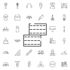 two bricks icon. Universal set of construction for website design and development, app development