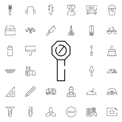 the forbidden icon. Universal set of construction for website design and development, app development