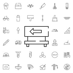 toolbox icon. Universal set of construction for website design and development, app development