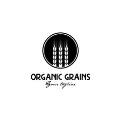 organic grains logo design