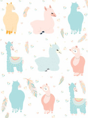 Llama and Cactus Clipart Bundle,No Drama Llamas Graphics Set.