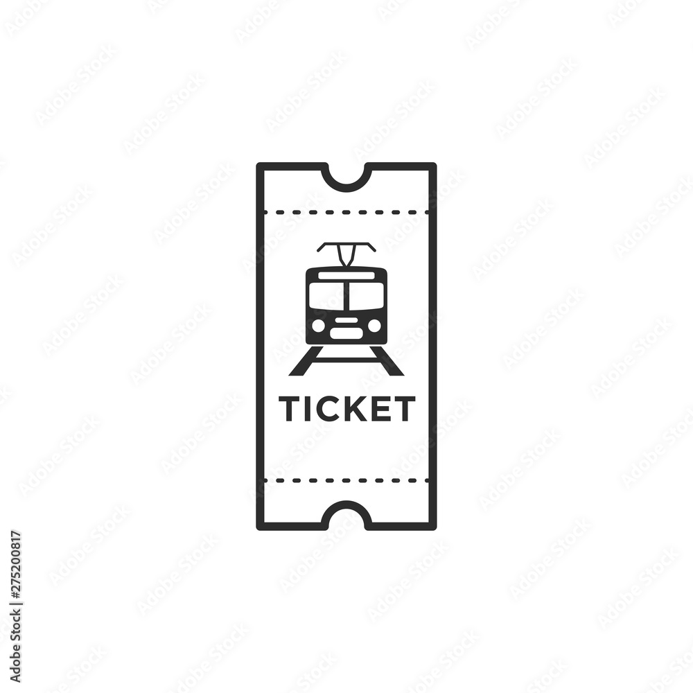Aufkleber ticket icon template black color editable. ticket style vector sign isolated on white background. si