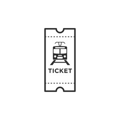 Ticket icon template black color editable. Ticket style vector sign isolated on white background. Simple logo vector illustration for graphic and web design.
