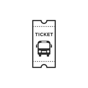 Ticket icon template black color editable. Ticket style vector sign isolated on white background. Simple logo vector illustration for graphic and web design.