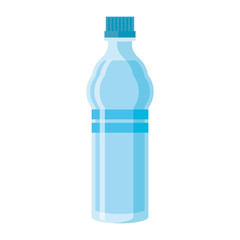 water bottle on white background