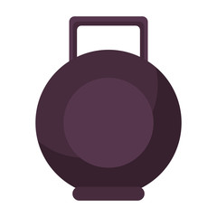 black kettlebell for physical exercise