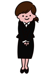 Fototapeta premium 社会人＿あいさつ