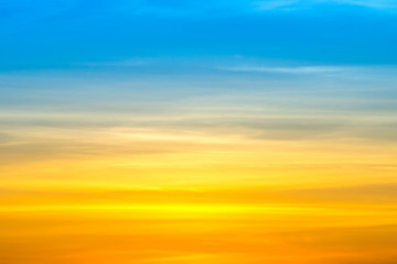 Multicolor cloud in twilight sky background.
