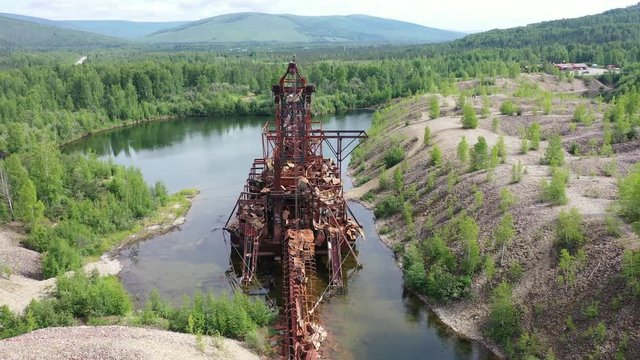 Abandoned Gold Dredge