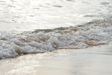 water wave at the sea and sand