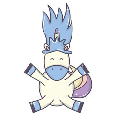 cute adorable unicorn fairy character