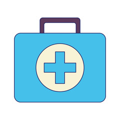 medical kit blue and white