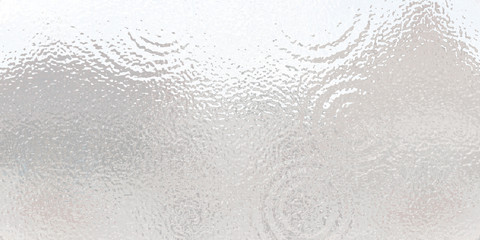 Water surface.  Raindrops. Ripple effect.  Panoramic illustration 