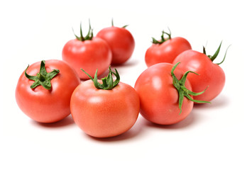 fresh tomato isolated on white background