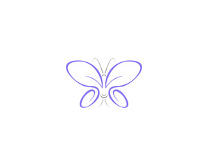 Butterfly creative conceptual colorful design Vector illustration