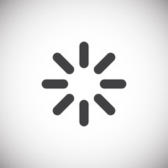 Loading related icon on background for graphic and web design. Simple illustration. Internet concept symbol for website button or mobile app.