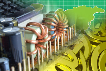 Electronic device, mail signs and map