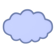Fototapeta premium 3D Rendering of raincloud
