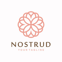 Flower logo design concept. Universal flower logo.