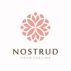 Flower logo design concept. Universal flower logo.