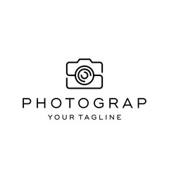 Technology logo design concept. Universal camera logo.