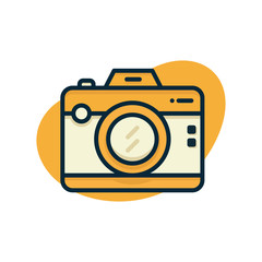 Camera cartoon design concept.