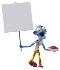 Fun zombie - 3D Illustration