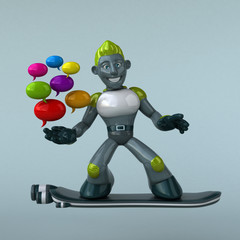 Green Robot - 3D Illustration