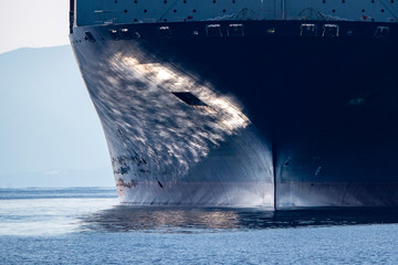 oil tanker ship prow