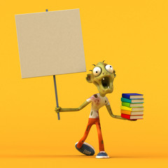 Fun zombie - 3D Illustration