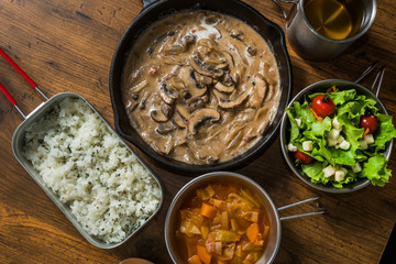 ロシア料理ストロガノフ Russian style stew (stroganoff)