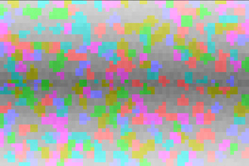 Abstract colorful glitch gradient background. Texture with pixel square blocks. Mosaic tetris pattern.