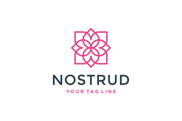 Flower logo design concept. Universal flower logo.