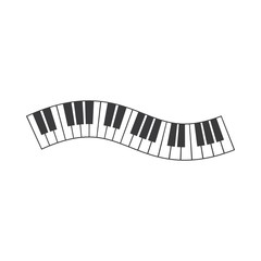 Fototapeta premium Piano icon vector