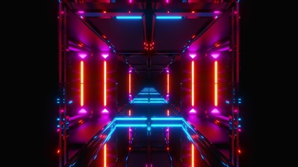 futuristic scifi temple 3d render