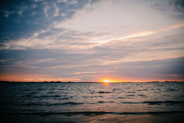 Sonnenuntergang am Strand in Ludwigsburg