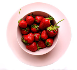 Fresh strawberry close up - Summer tasty organic food Frame Background