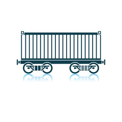 Railway Cargo Container Icon