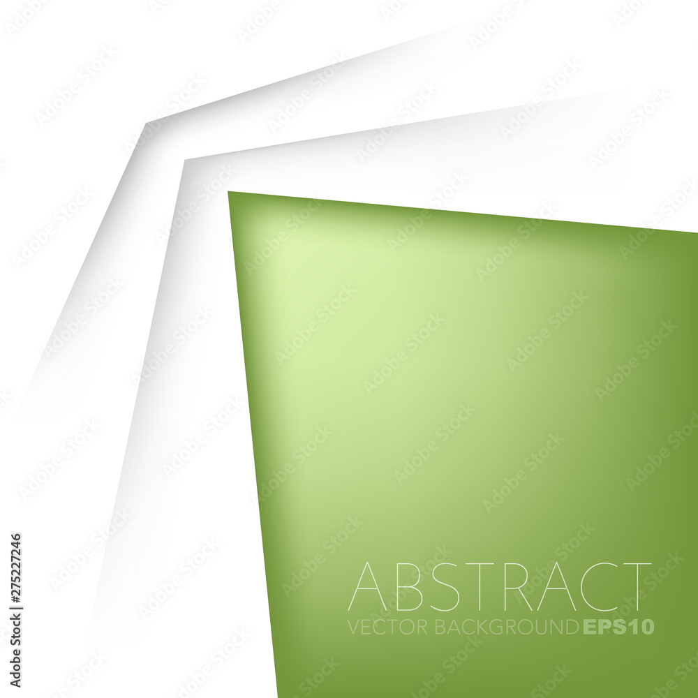 Poster green vector abstract green background with place for your text