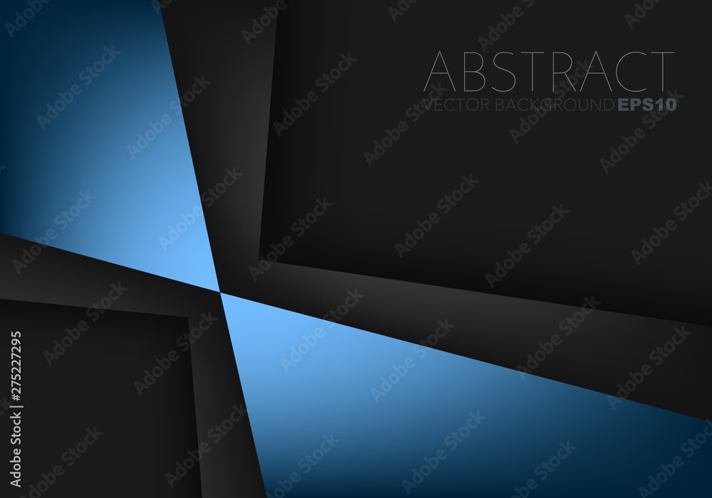 Poster blue vector abstract background with copy space for text