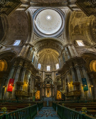 Fototapeta premium Cadiz Cathedral Interior Andalucia Spain