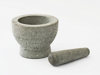 mortar with handle
