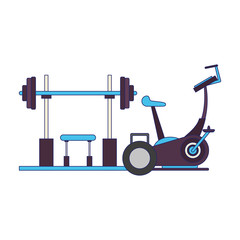 fitness equipment workout health symbols