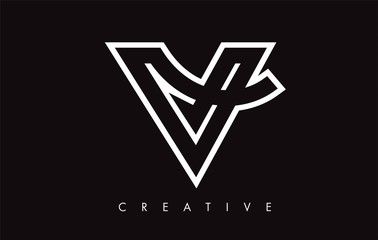 V Letter Design Logo. Letter V Icon Logo with Modern Swoosh